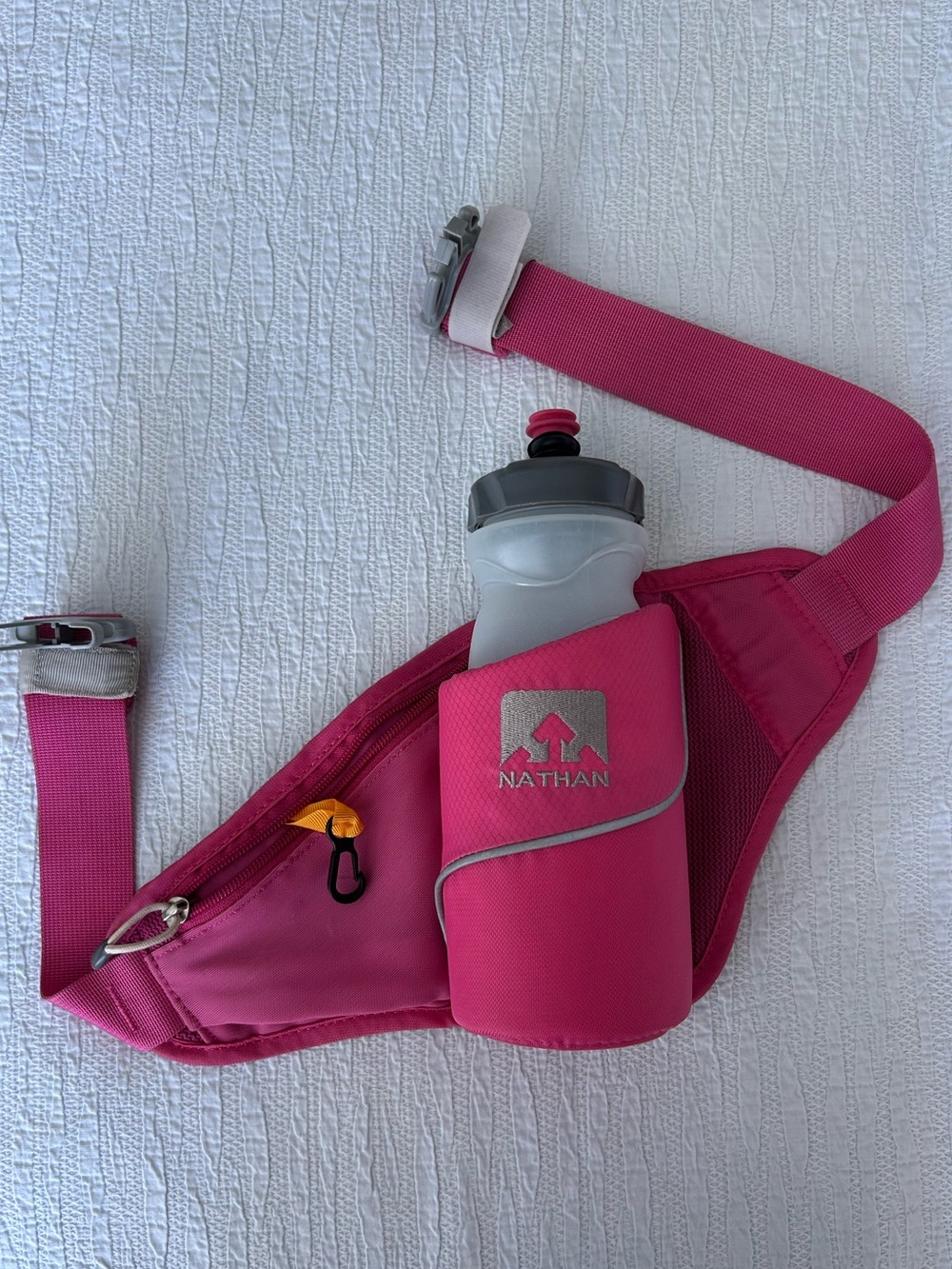 Nathan Pink Running Waist Bottle Belt with Insulated Holder